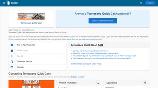 Tennessee Quick Cash: Login, Bill Pay, Customer Service and Care ...