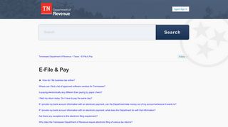 E-File & Pay – Tennessee Department of Revenue
