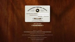 Jack Daniel's Tennessee Squire Association | Login