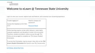 Login - Tennessee State University - <span class=