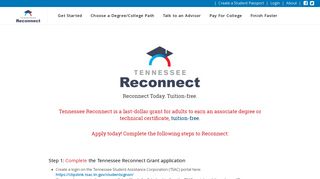 TN Reconnect Grant Application - Tennessee Reconnect