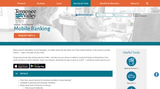 Mobile Banking - Tennessee Valley Federal Credit Union