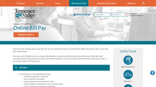 Online Bill Pay - Tennessee Valley Federal Credit Union