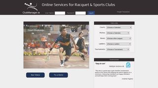 Court Booking System, Sports Leagues and Ladders