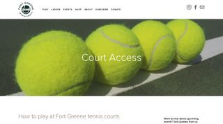 Court Access — Fort Greene Tennis Association