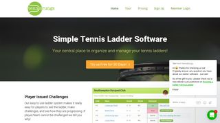 TennisRungs | Simple Tennis Ladder Software