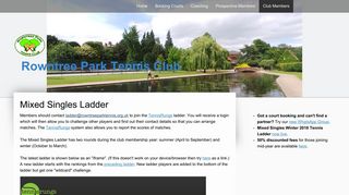 Ladder - TennisRungs - Rowntree Park Tennis Club - Jimdo