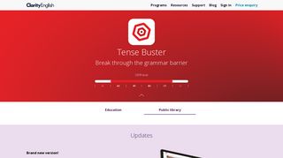 Tense Buster | Online English for Public libraries | ClarityEnglish