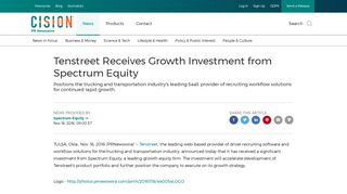 Tenstreet Receives Growth Investment from Spectrum Equity