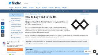 TenX (PAY): How to buy and sell in the UK | finder UK - Finder.com