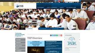 Technology Entrepreneurship Programme | Indian School of ... - ISB