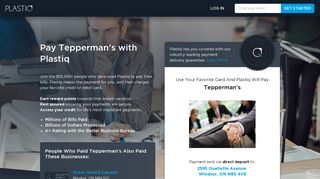 Pay Tepperman's with Plastiq