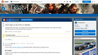 Can't login on launcher or website. : TeraOnline - Reddit