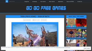 TERA (PS4 & XONE) - Sign-up Beta | GO GO Free Games