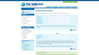 TeraByte Unlimited :: Product Download