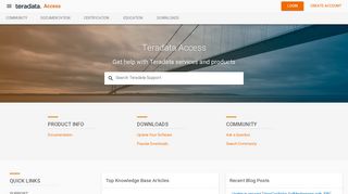 Teradata Access Portal