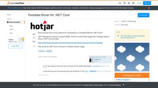 Teradata Driver for .NET Core - Stack Overflow