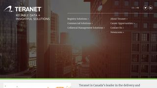 Teranet: Reliable Data + Insightful Solutions