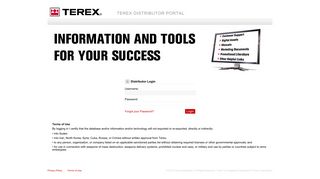 Terex Distributor Portal