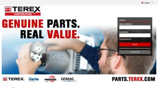 Log In - Welcome to Terex Parts