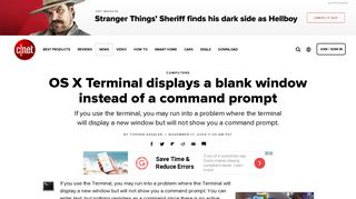 OS X Terminal displays a blank window instead of a command prompt ...