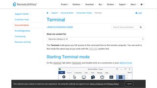 Terminal | Remote Utilities
