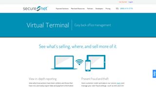 Virtual Terminal Credit Card Processing | SecureNet
