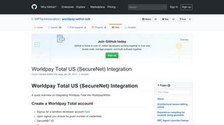 Worldpay Total US (SecureNet) Integration · WPTechInnovation ...