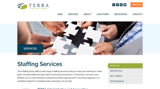 Services - TERRA Staffing Group