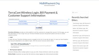 TerraCom Wireless Login, Bill Payment & Customer Support Information