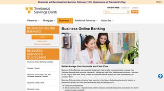 Business Online Banking | Territorial Savings Bank