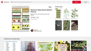 My Garden Plan, using Territorial Seed's Garden Planner - Pinterest