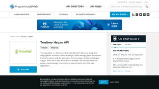Territory Helper API | ProgrammableWeb