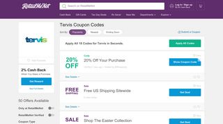 10% Off Tervis Coupon Code, Promo Codes - RetailMeNot