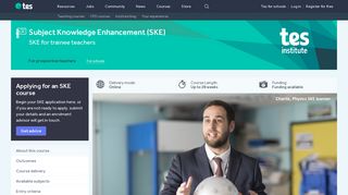 Online Subject Knowledge Enhancement (SKE) courses | Tes Institute