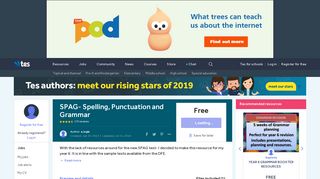 SPAG- Spelling, Punctuation and Grammar by a.ingle - Teaching ... - Tes