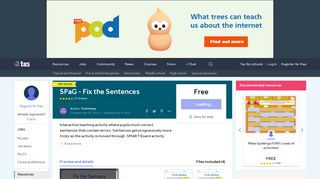 SPaG - Fix the Sentences by TesPrimary - Teaching Resources - Tes