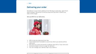 Delivering Your Order | Phone Orders | Tesco Mobile