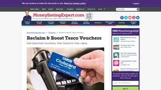 Reclaim & Boost Tesco Vouchers: Get back lost vouchers - MSE