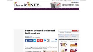 The best on demand and rental DVD services | This is Money