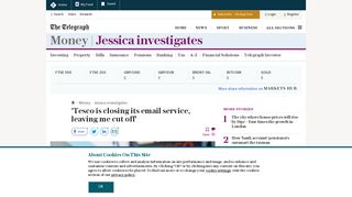 'Tesco is closing its email service, leaving me cut off' - Telegraph
