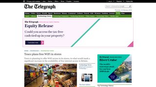 Tesco plans free WiFi in stores - Telegraph
