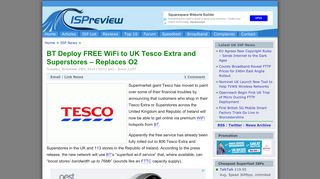BT Deploy FREE WiFi to UK Tesco Extra and Superstores - ISPreview