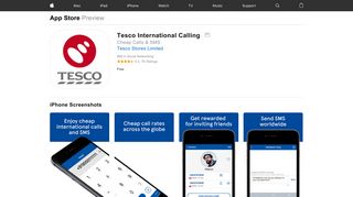 Tesco International Calling on the App Store - iTunes - Apple
