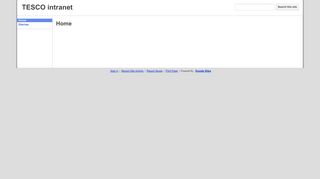 TESCO intranet - Google Sites