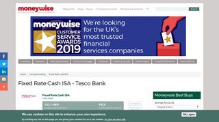 Fixed Rate Cash ISA - Tesco Bank | Moneywise