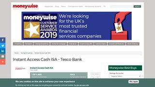 Instant Access Cash ISA - Tesco Bank | Moneywise