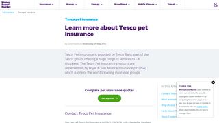 Tesco Pet Insurance - MoneySuperMarket