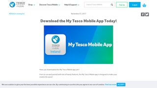 Download My Tesco Mobile App | Blog | Tesco Mobile Ireland