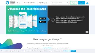 Mobile App | Tesco Mobile
